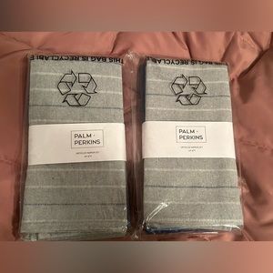 NEW 2 Sets, Palm + Perkins Upcycled Napkin Set (each set includes 4 Napkins)